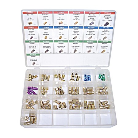 K-Tool International Brake Line Fittings Assortment, 95 Piece KTI00047